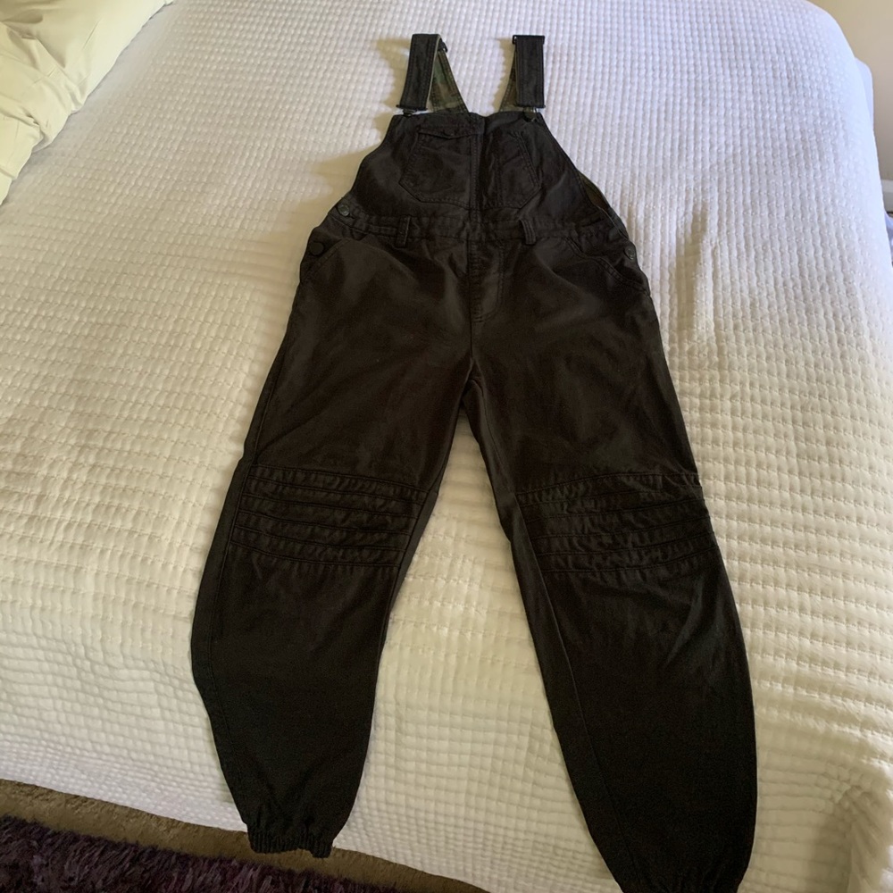 Black overalls